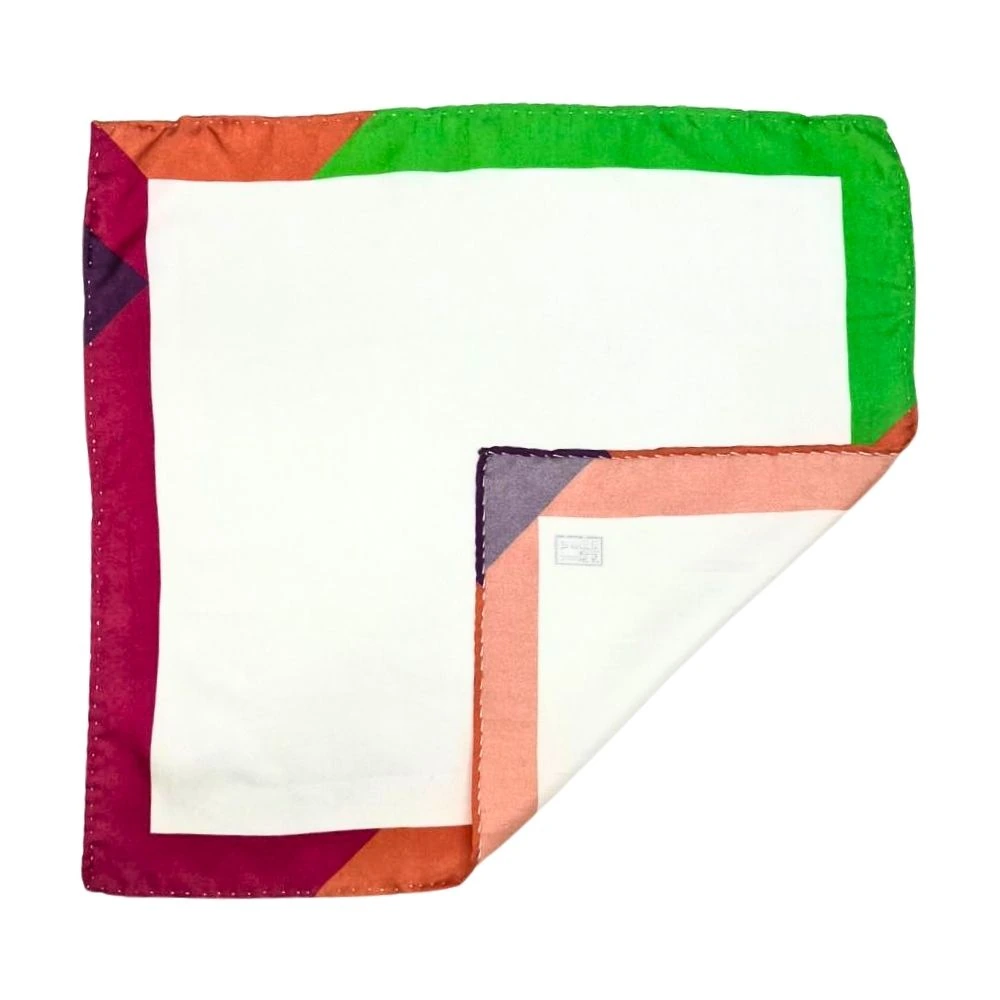 Multicolor Italian Silk Pocket Square for Men