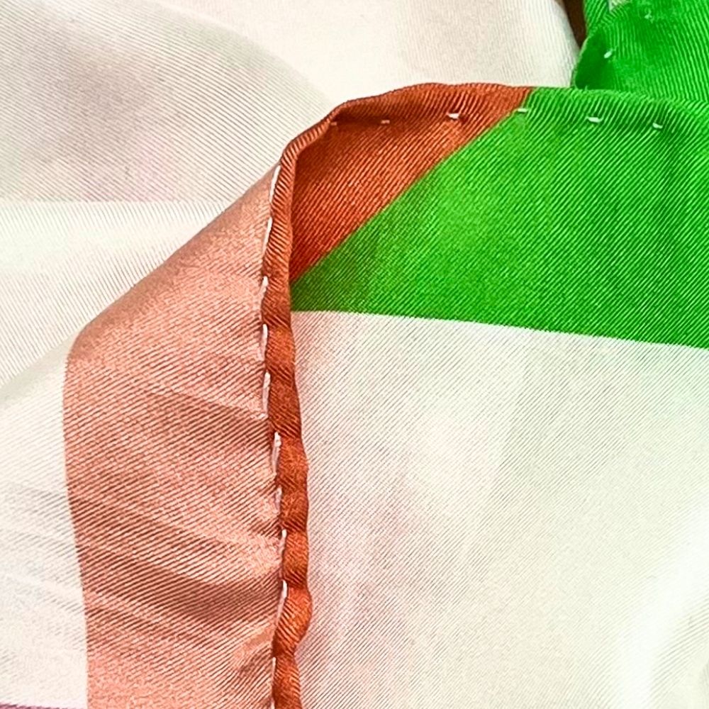 Multicolor Italian Silk Pocket Square for Men