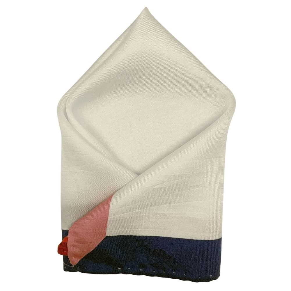 Multicolor Italian Silk Pocket Square for Men
