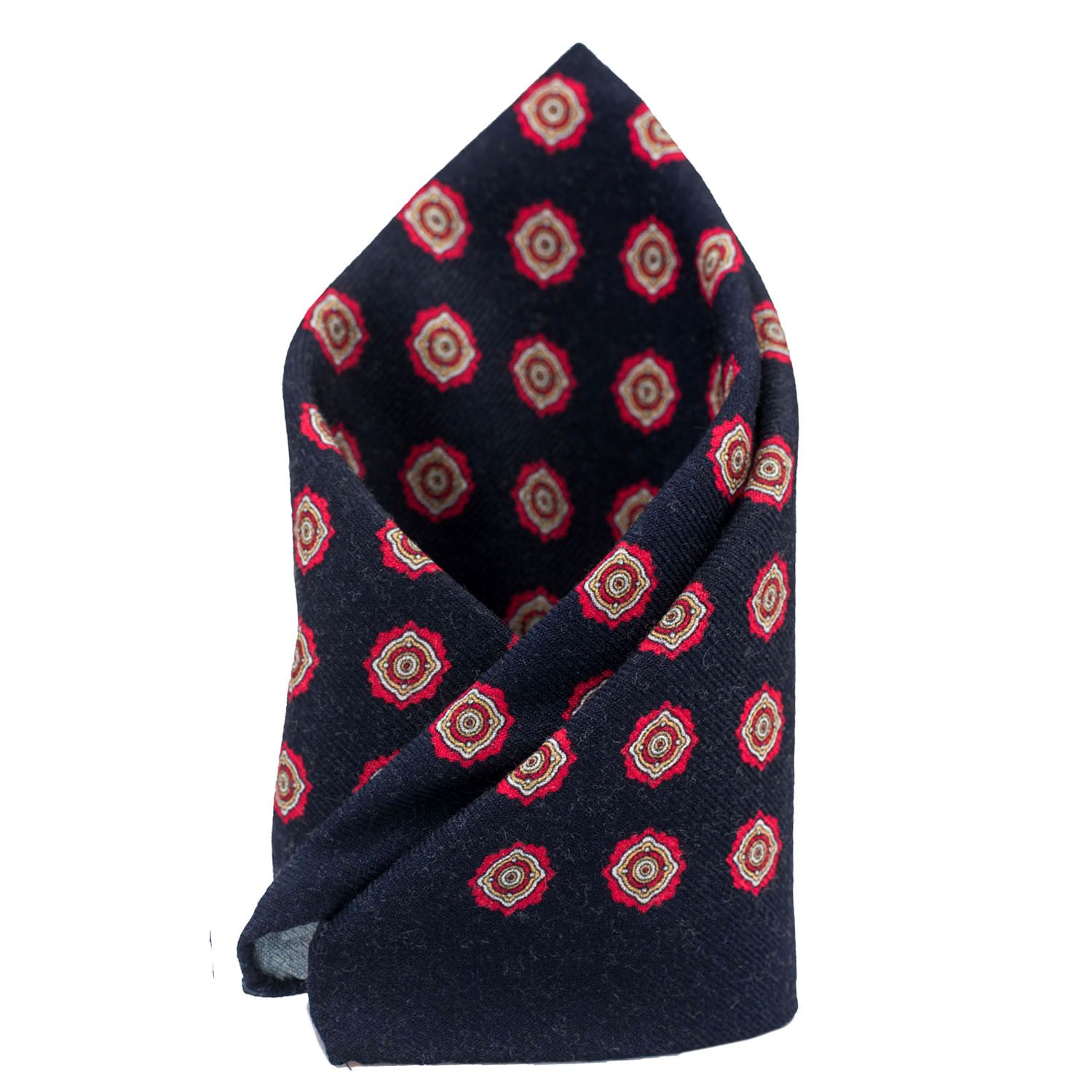 Blue Geometric Pocket Square for Men