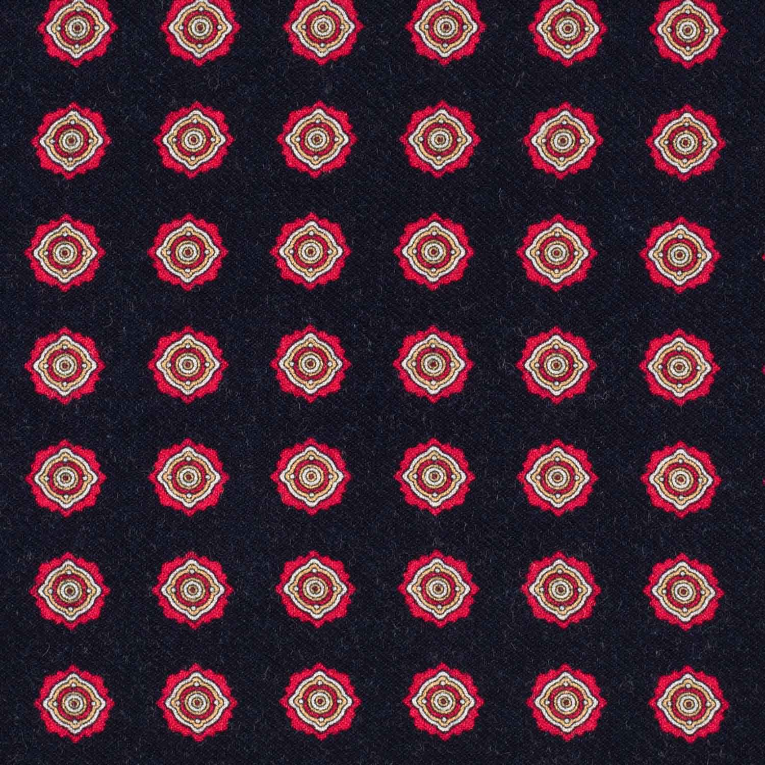 Blue Geometric Pocket Square for Men