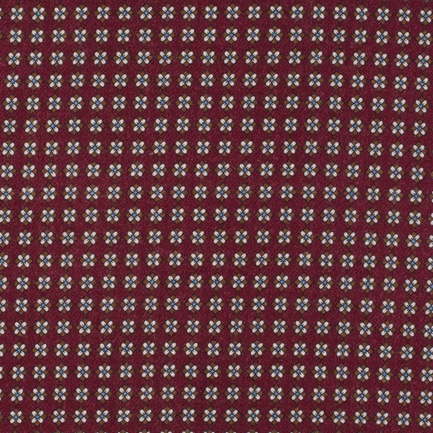 Burgundy Floral Pocket Square for Men