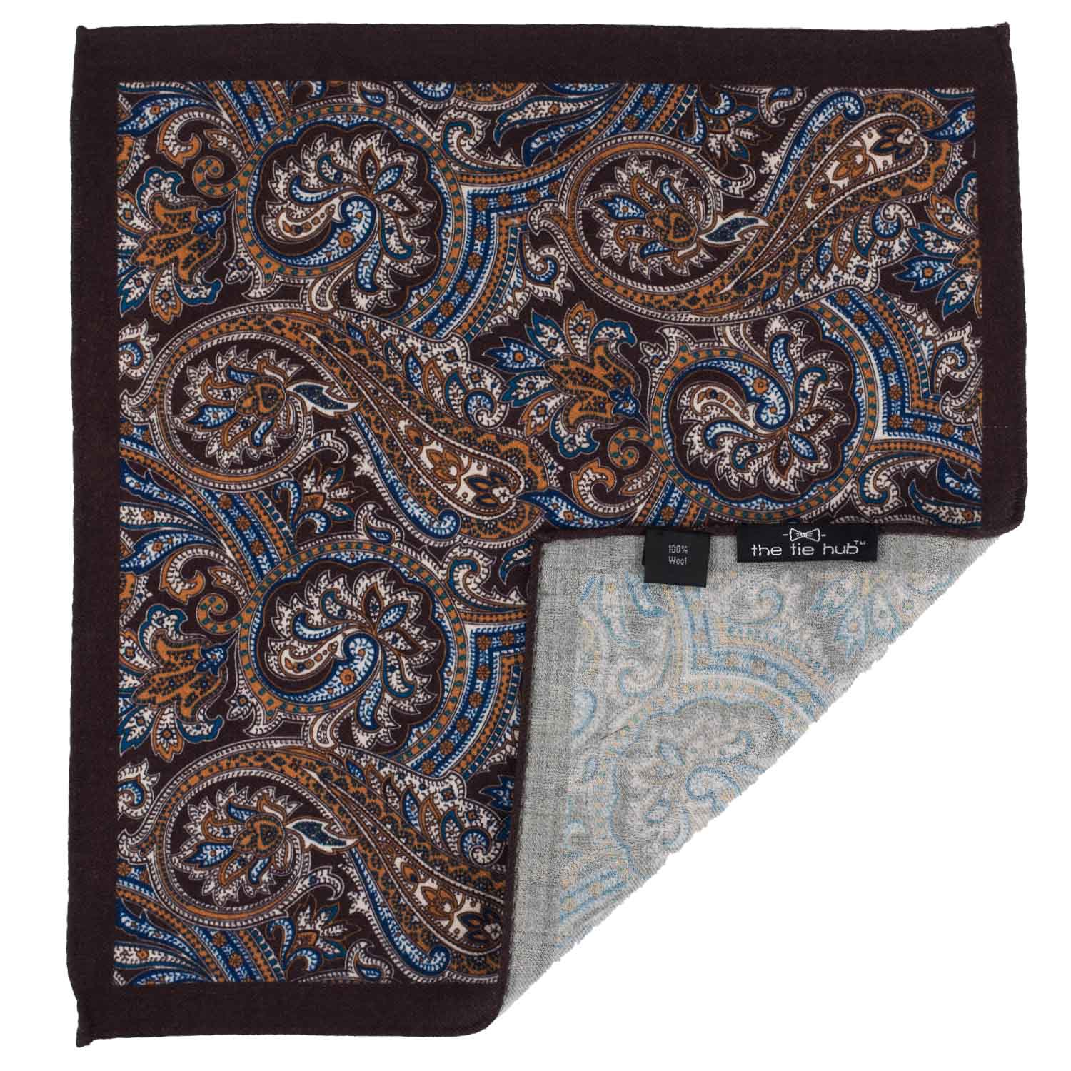 Multicolor Paisley Pocket Square for Men