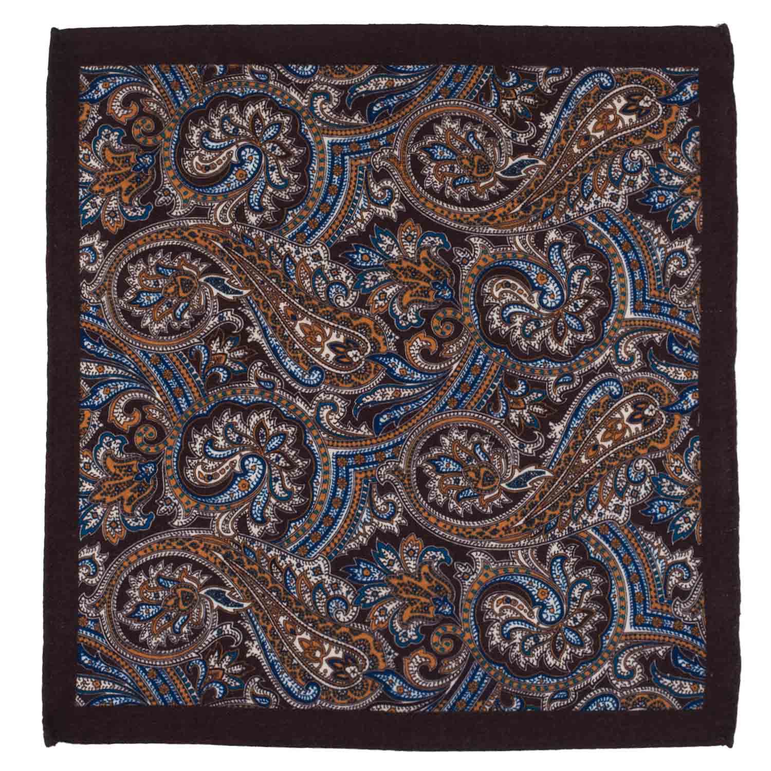 Multicolor Paisley Pocket Square for Men