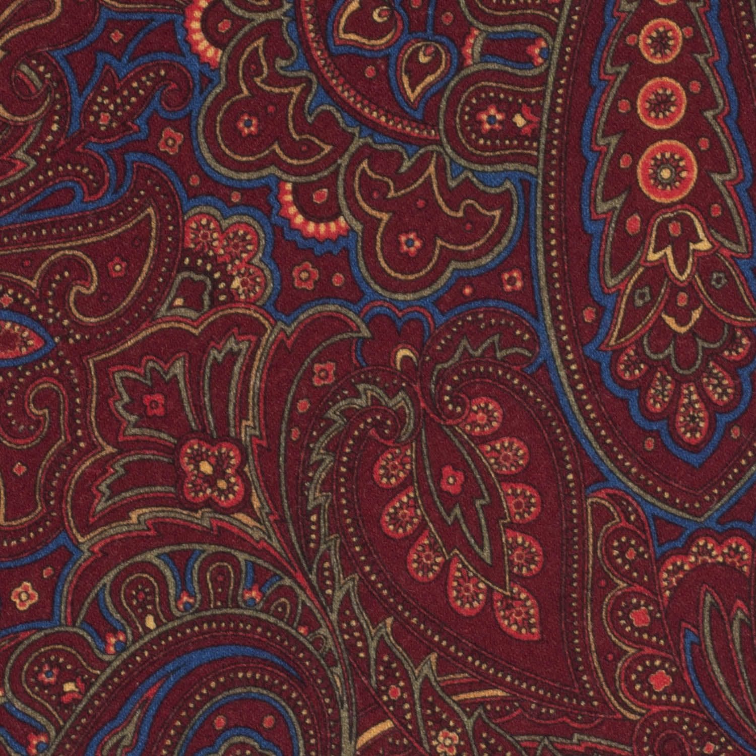 Red Paisley Pocket Square for Men