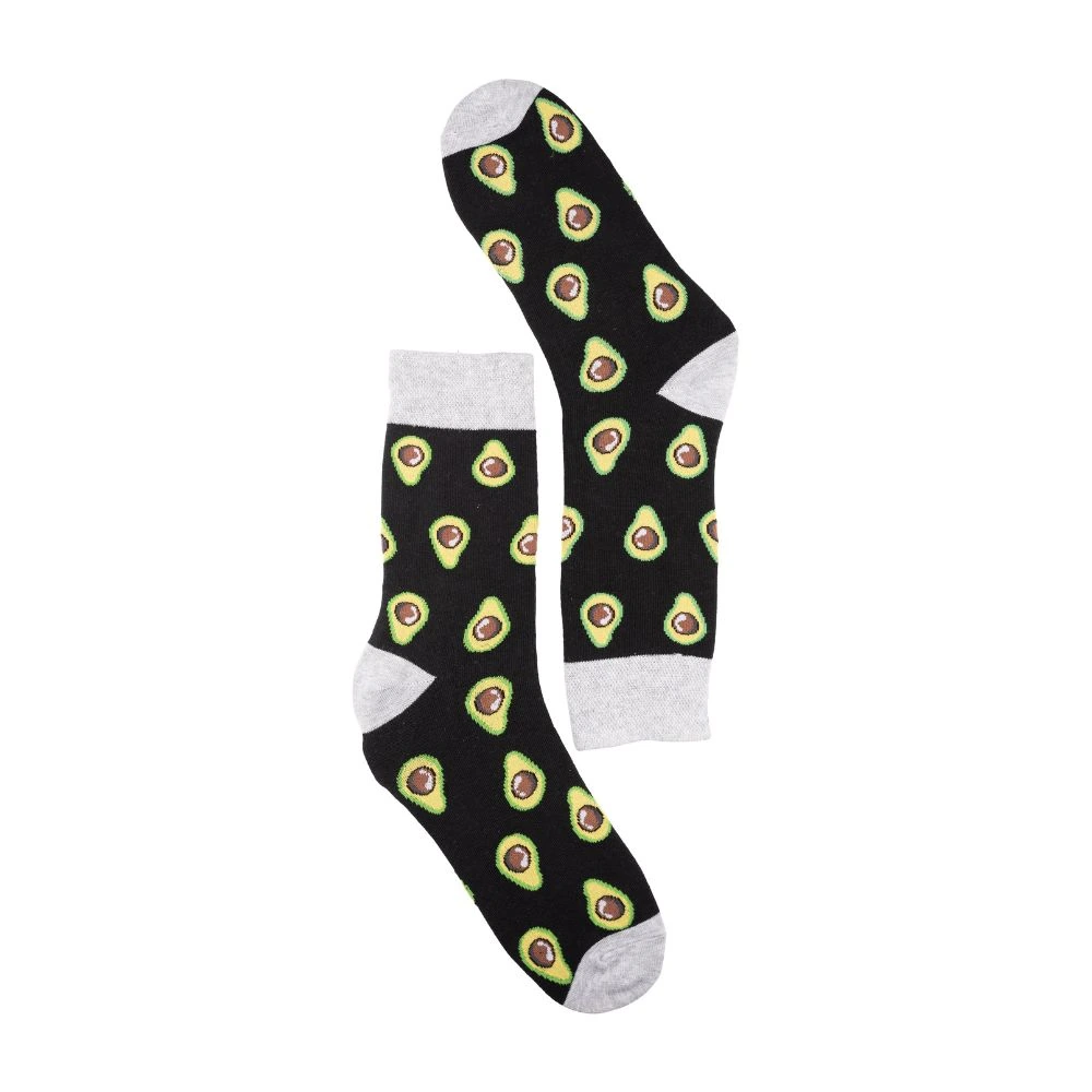 Black Crew Length Socks for Men