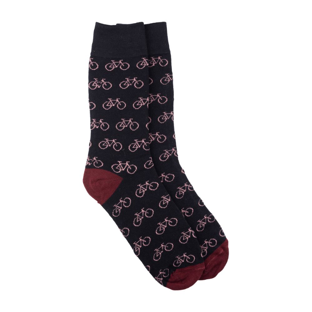 Navy Blue Crew Length Socks for Men