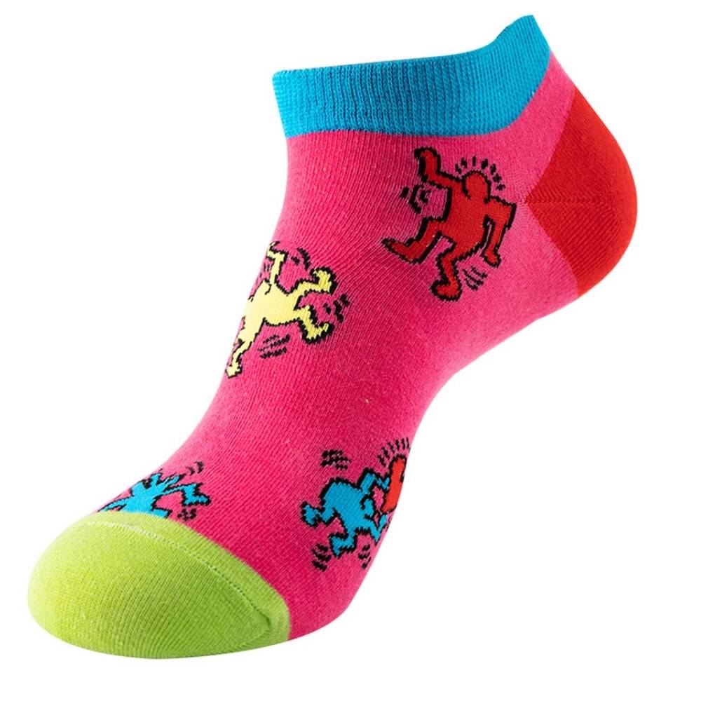 Pink Ankle Length Socks for Men