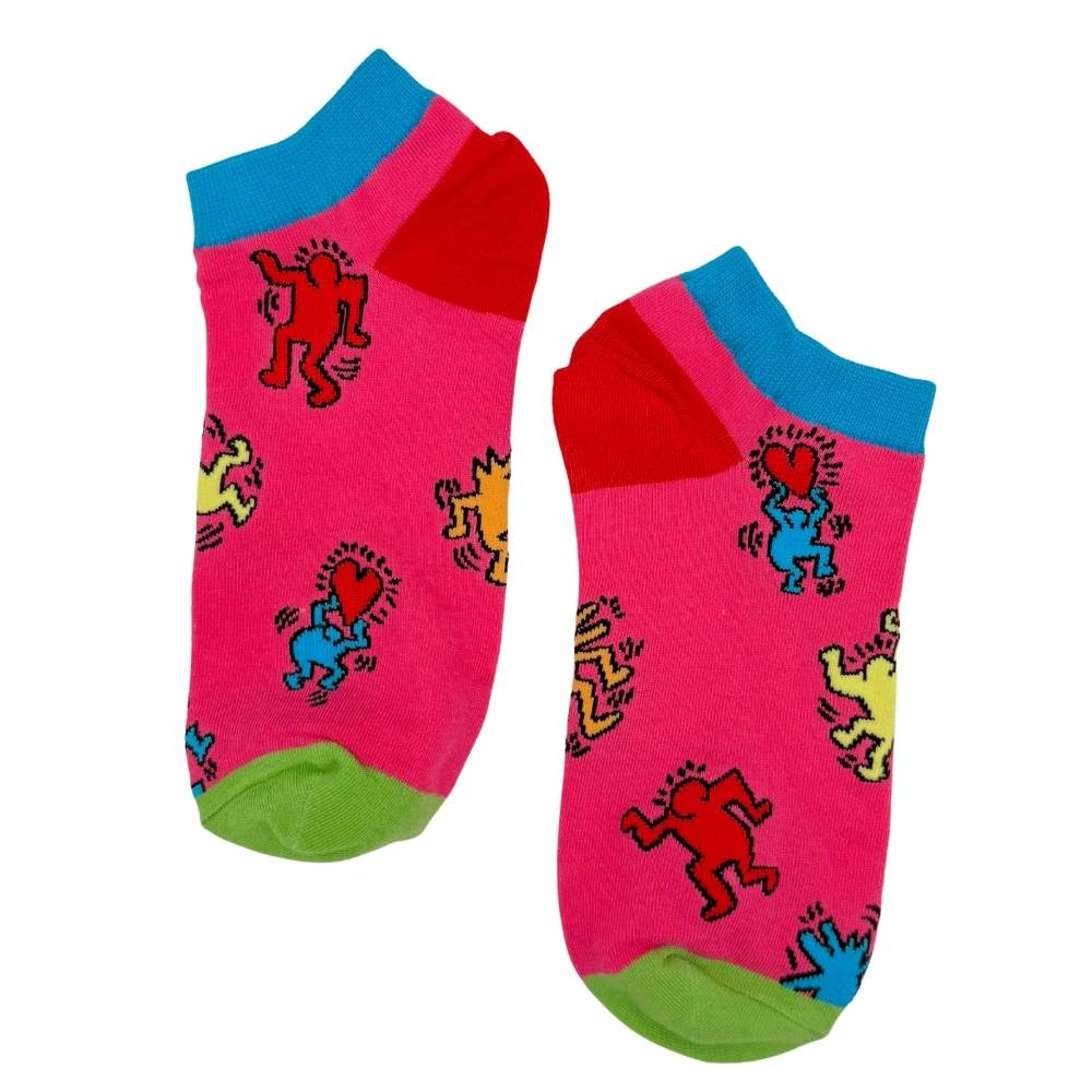 Pink Ankle Length Socks for Men