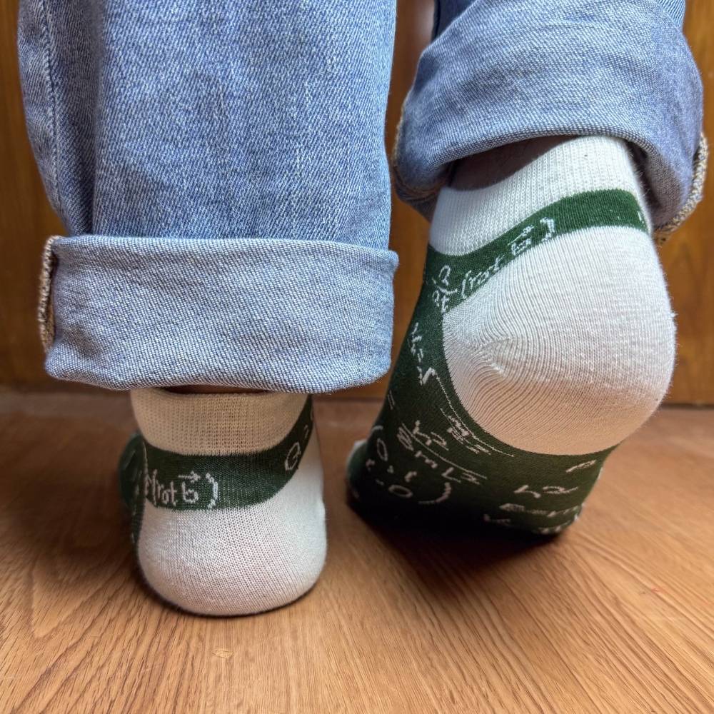 Green Ankle Length Socks for Men