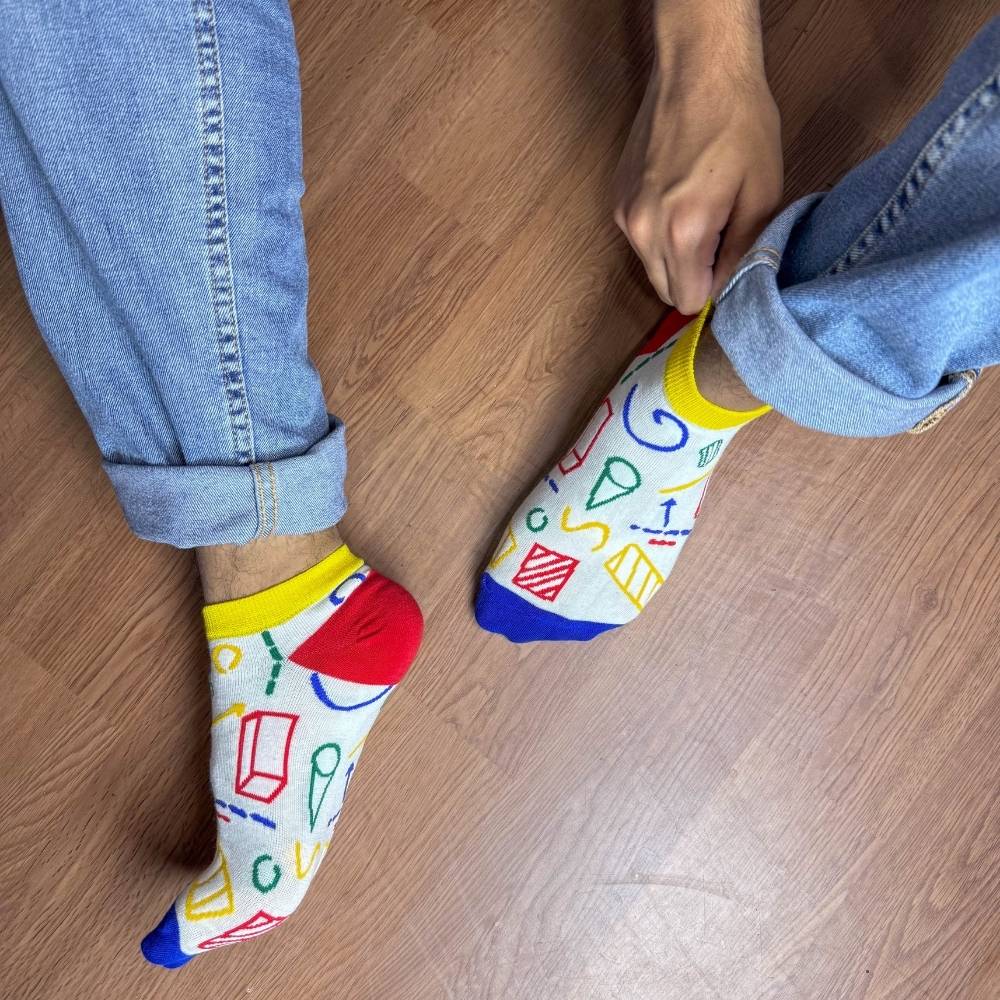 White Ankle Length Socks for Men