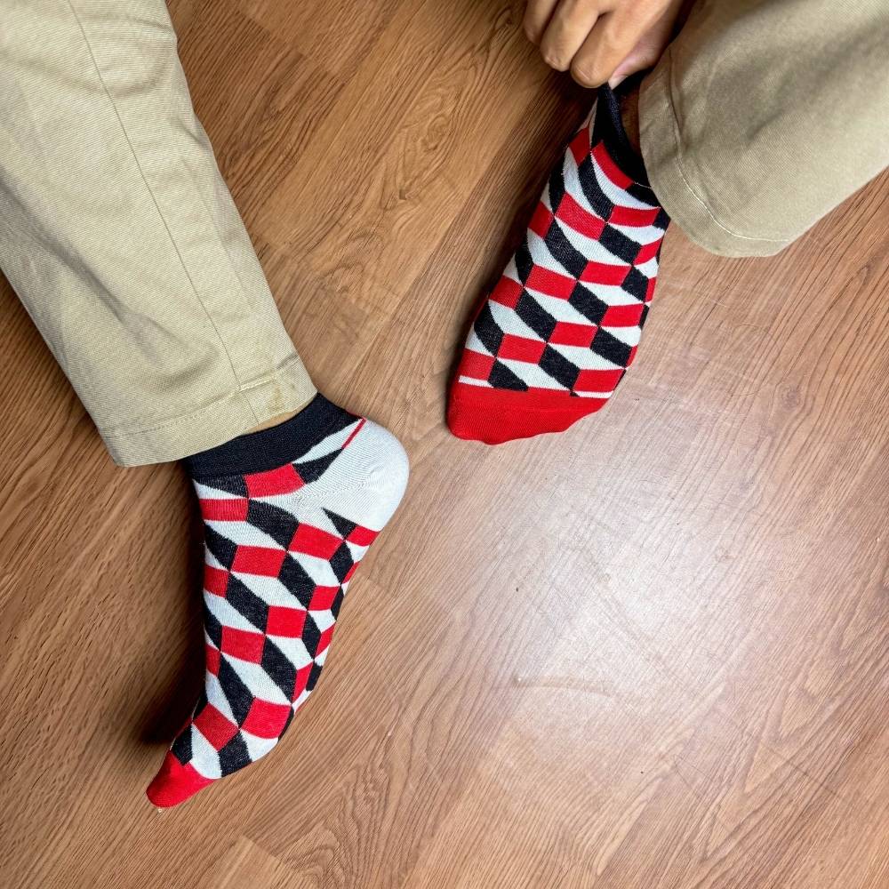 Multicolor Ankle Length Socks for Men