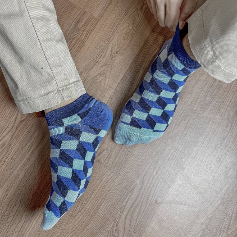 Multicolor Ankle Length Socks for Men
