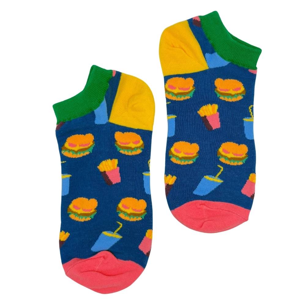 Blue Ankle Length Socks for Men