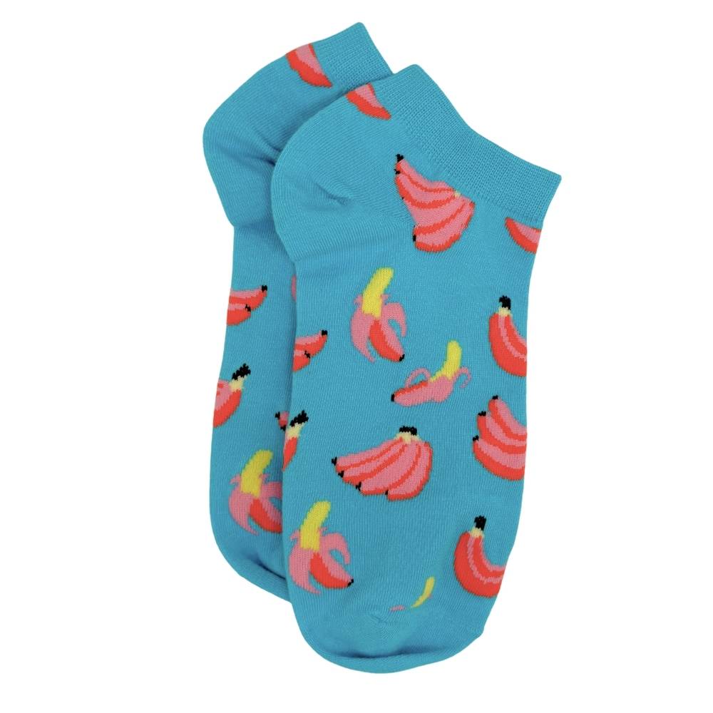 Blue Ankle Length Socks for Men