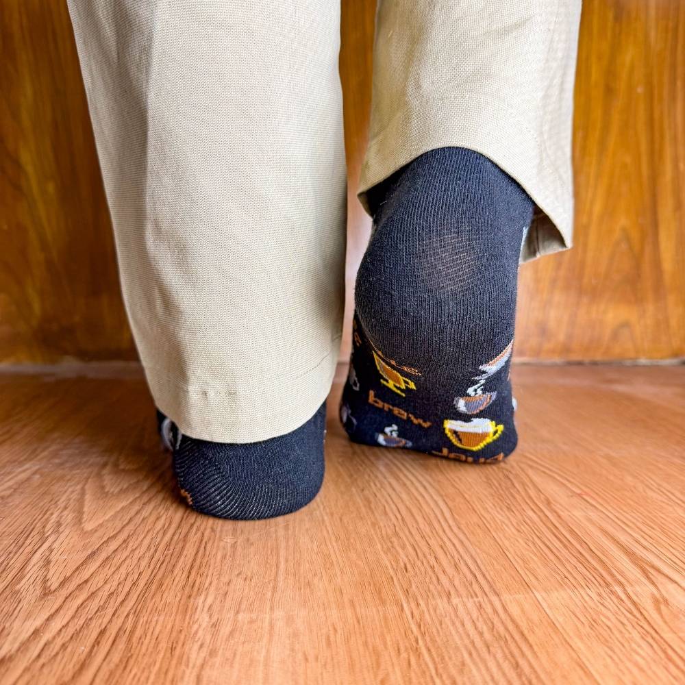 Black Ankle Length Socks for Men