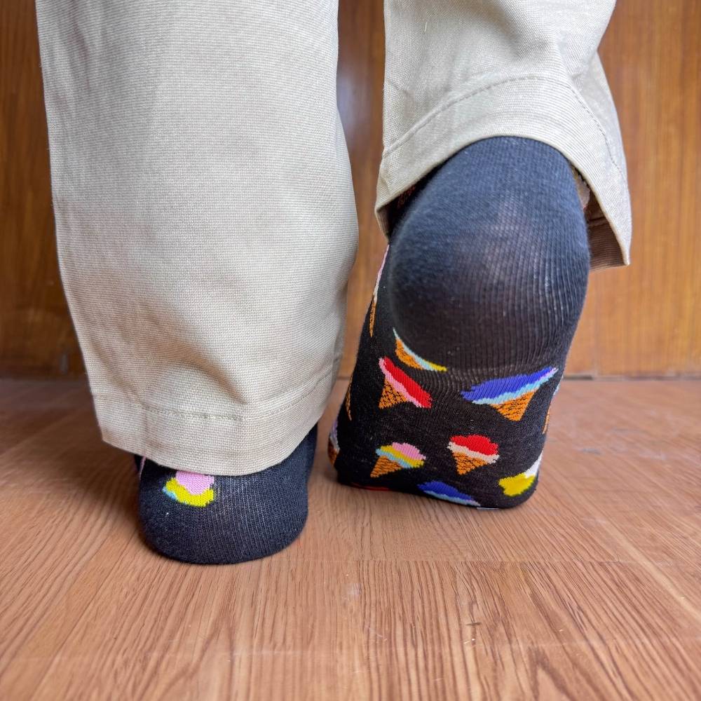 Black Ankle Length Socks for Men