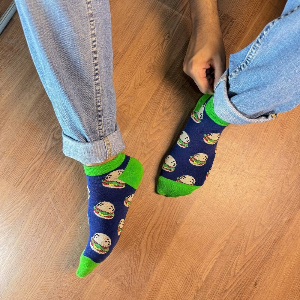 Navy Blue Ankle Length Socks for Men