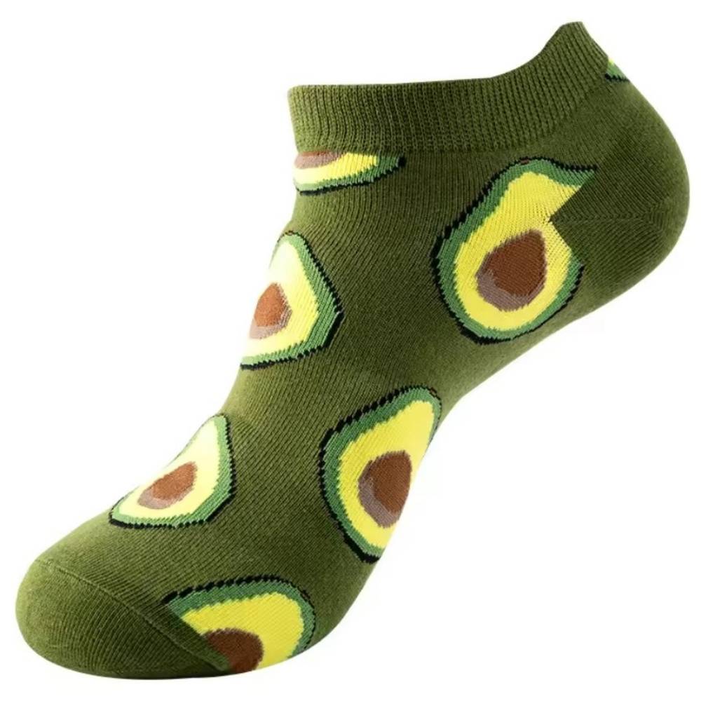 Green Ankle Length Socks for Men
