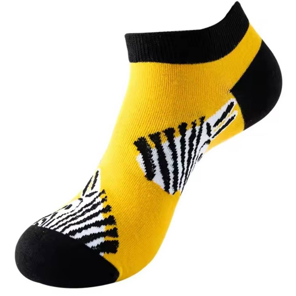 Yellow Ankle Length Socks for Men