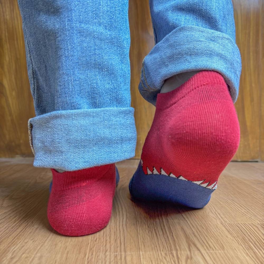 Blue Ankle Length Socks for Men