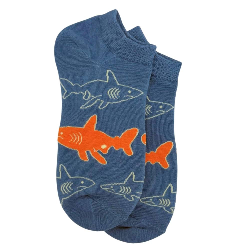 Blue Ankle Length Socks for Men