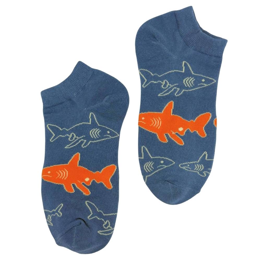 Blue Ankle Length Socks for Men