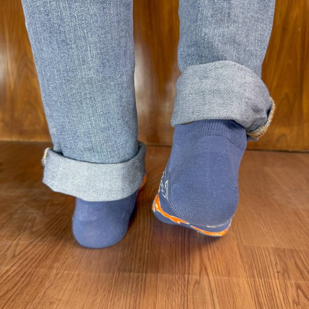 Blue Ankle Length Socks for Men