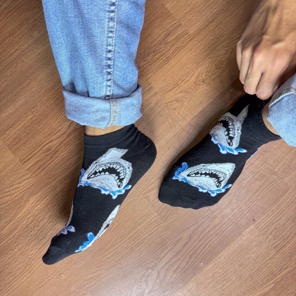 Black Ankle Length Socks for Men