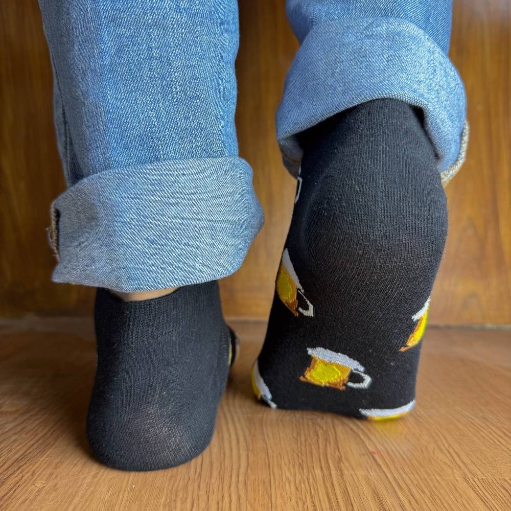 Black Ankle Length Socks for Men