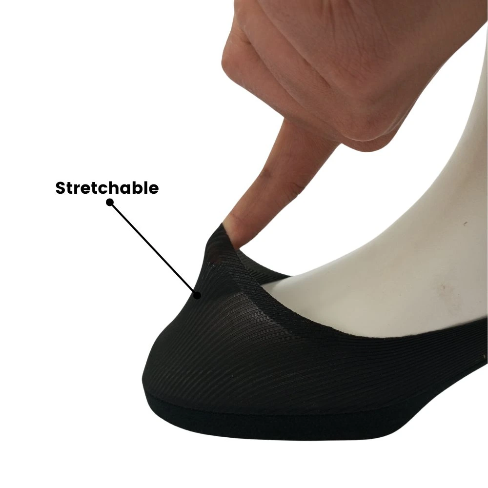 Black No Show Loafer Socks for Men