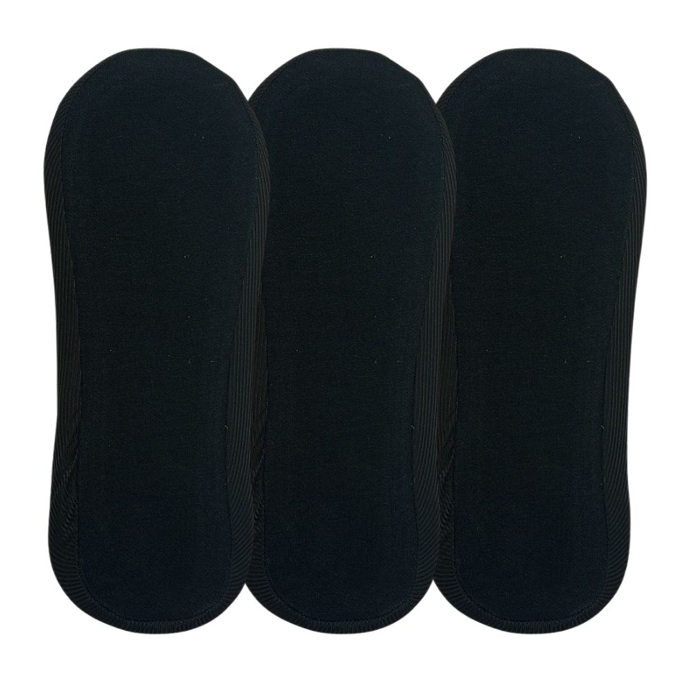 Black No Show Loafer Socks for Men