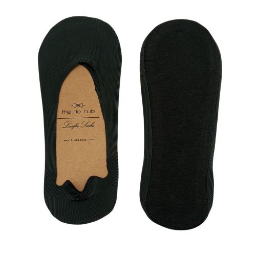 Grey No Show Loafer Socks for Men