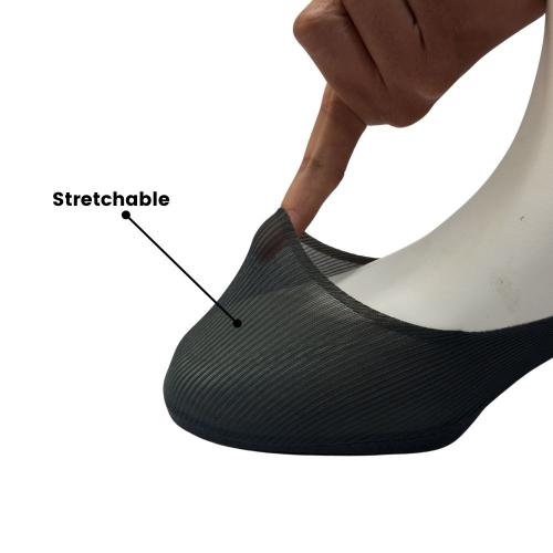 Grey No Show Loafer Socks for Men