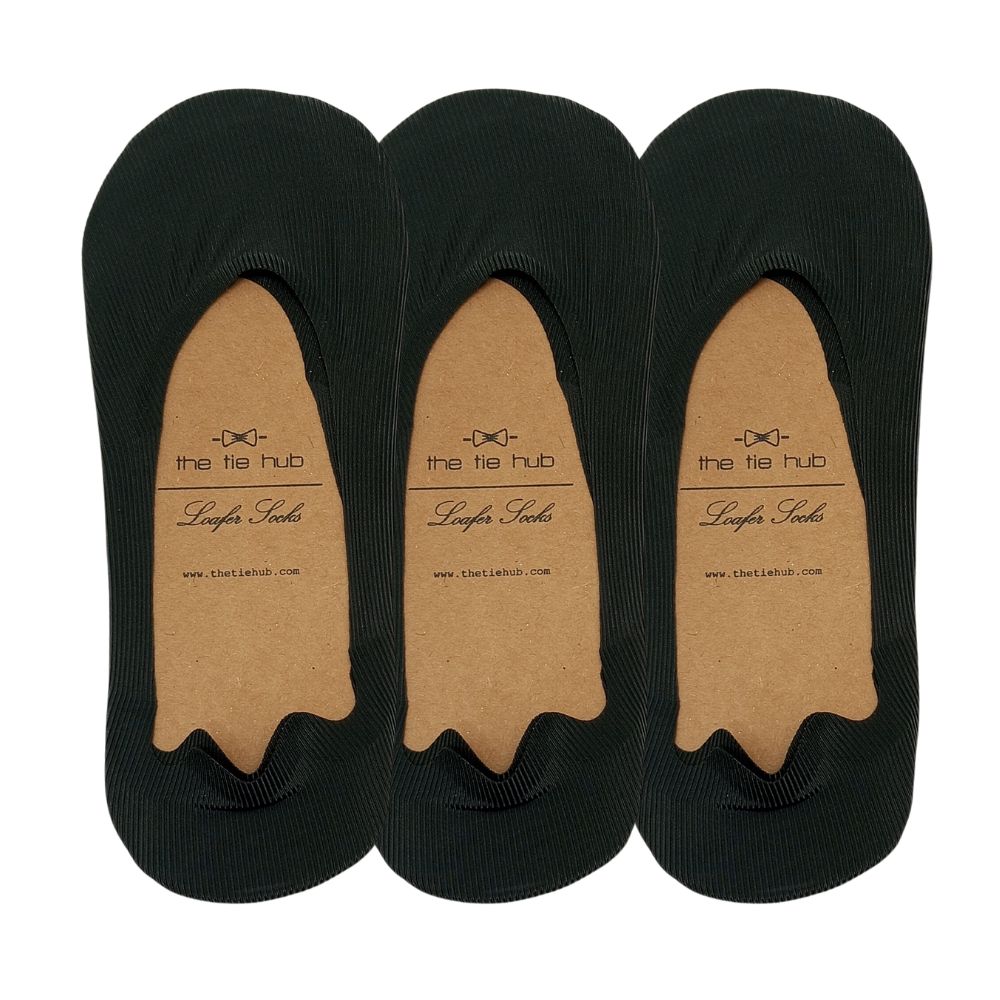 Grey No Show Loafer Socks for Men