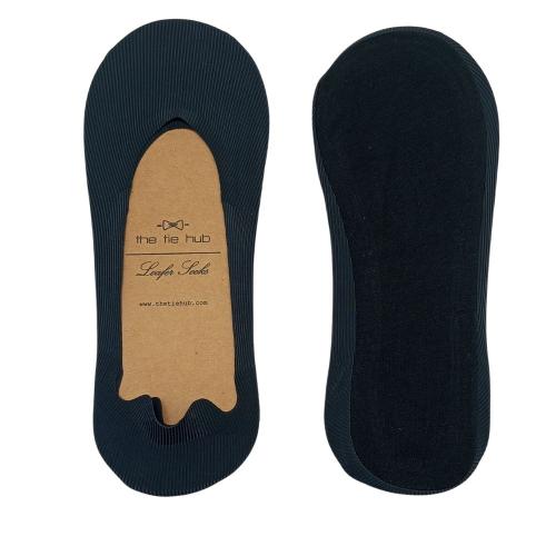 Navy Blue No Show Loafer Socks for Men