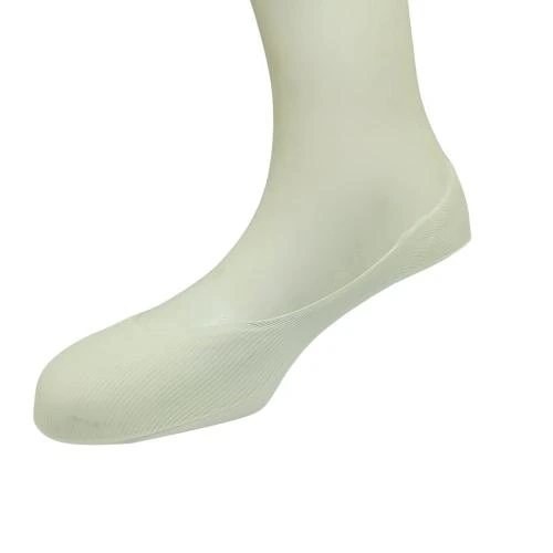 White No Show Loafer Socks for Men