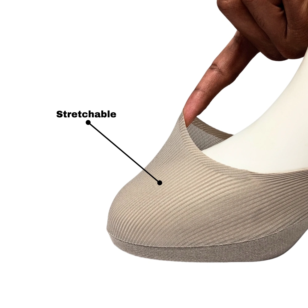 Cream No Show Loafer Socks for Men