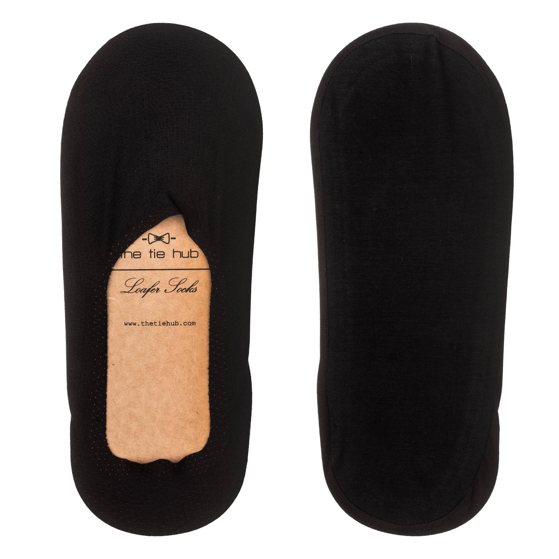 Black No Show Loafer Socks for Men