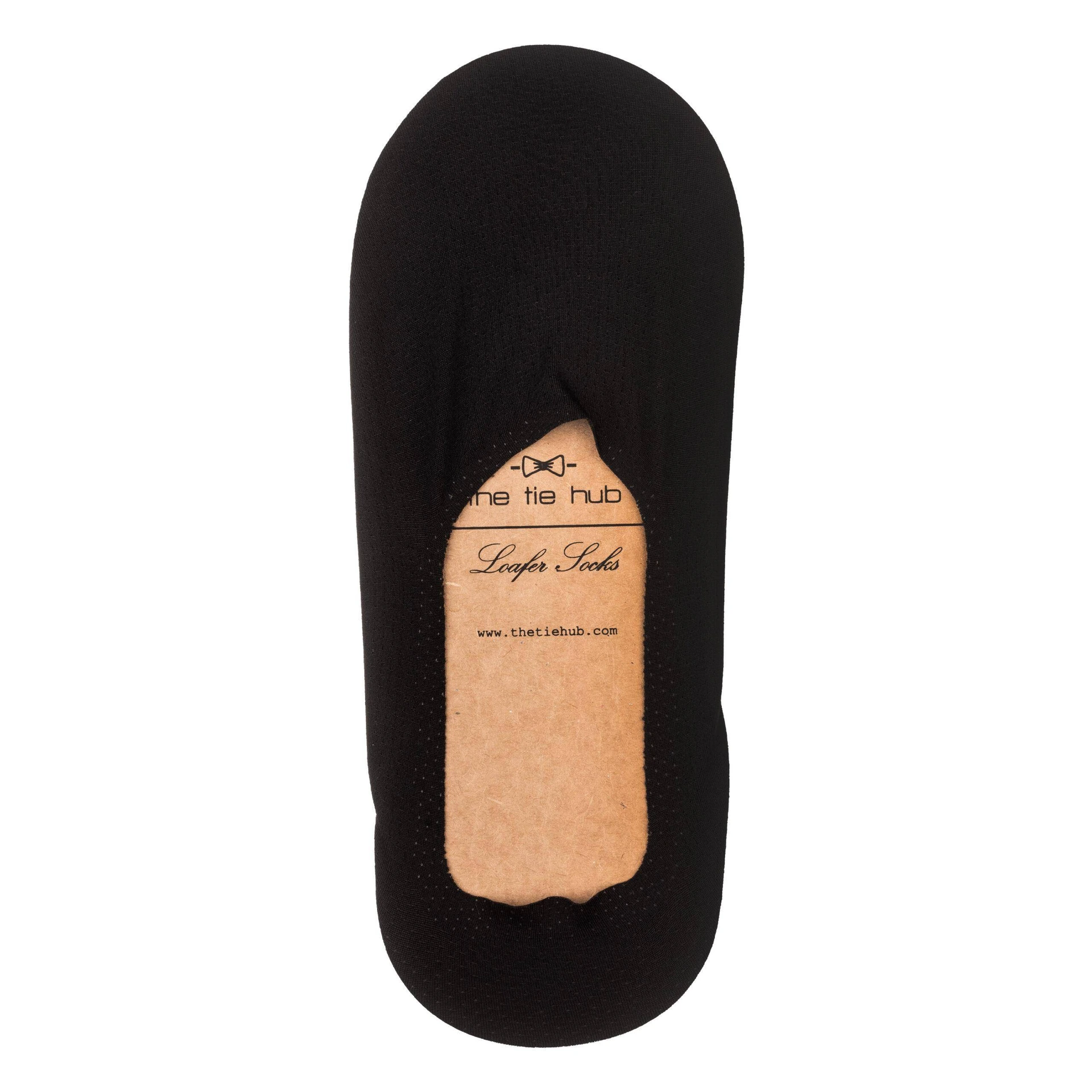 Black No Show Loafer Socks for Men