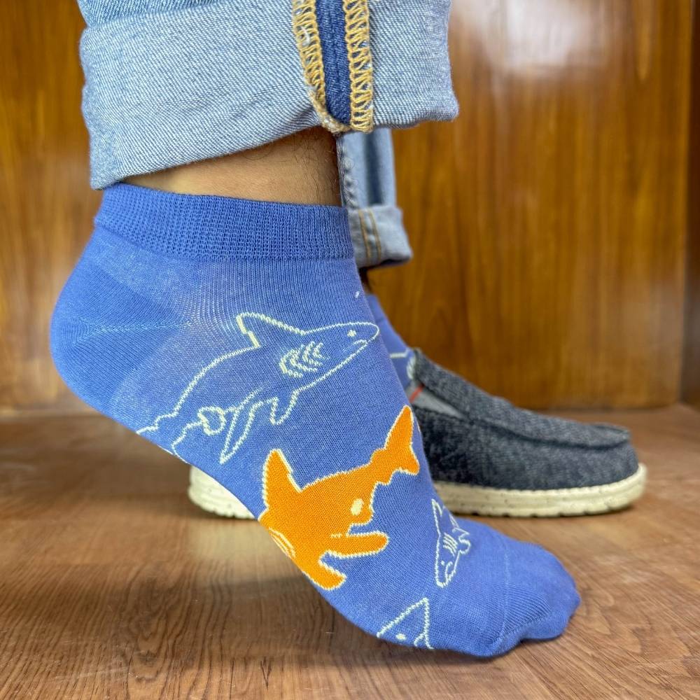 Multicolor Ankle Length Socks Pack of 3 for Men