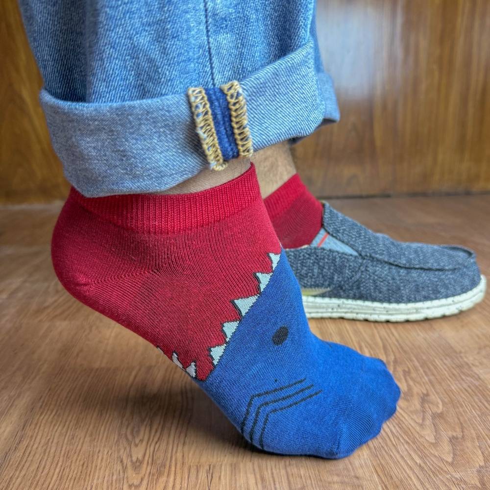 Multicolor Ankle Length Socks Pack of 3 for Men