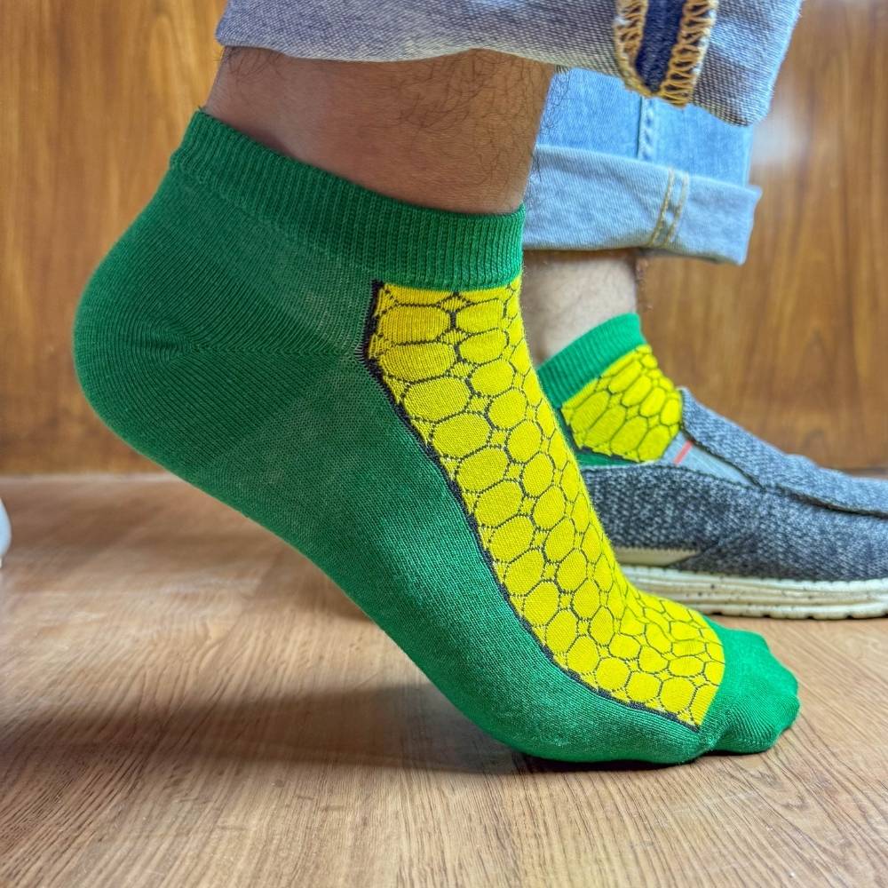 Multicolor Ankle Length Socks Pack of 3 for Men
