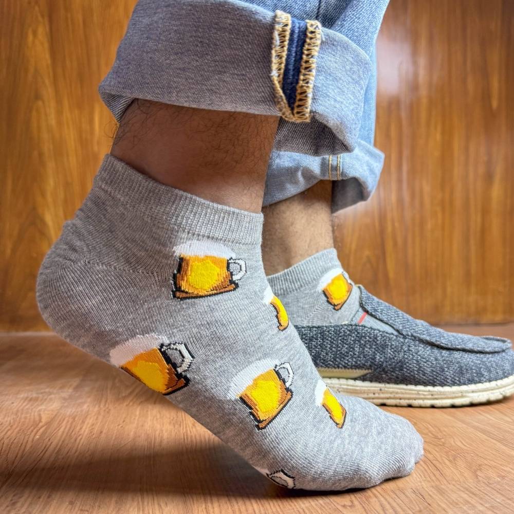 Multicolor Ankle Length Socks Pack of 3 for Men