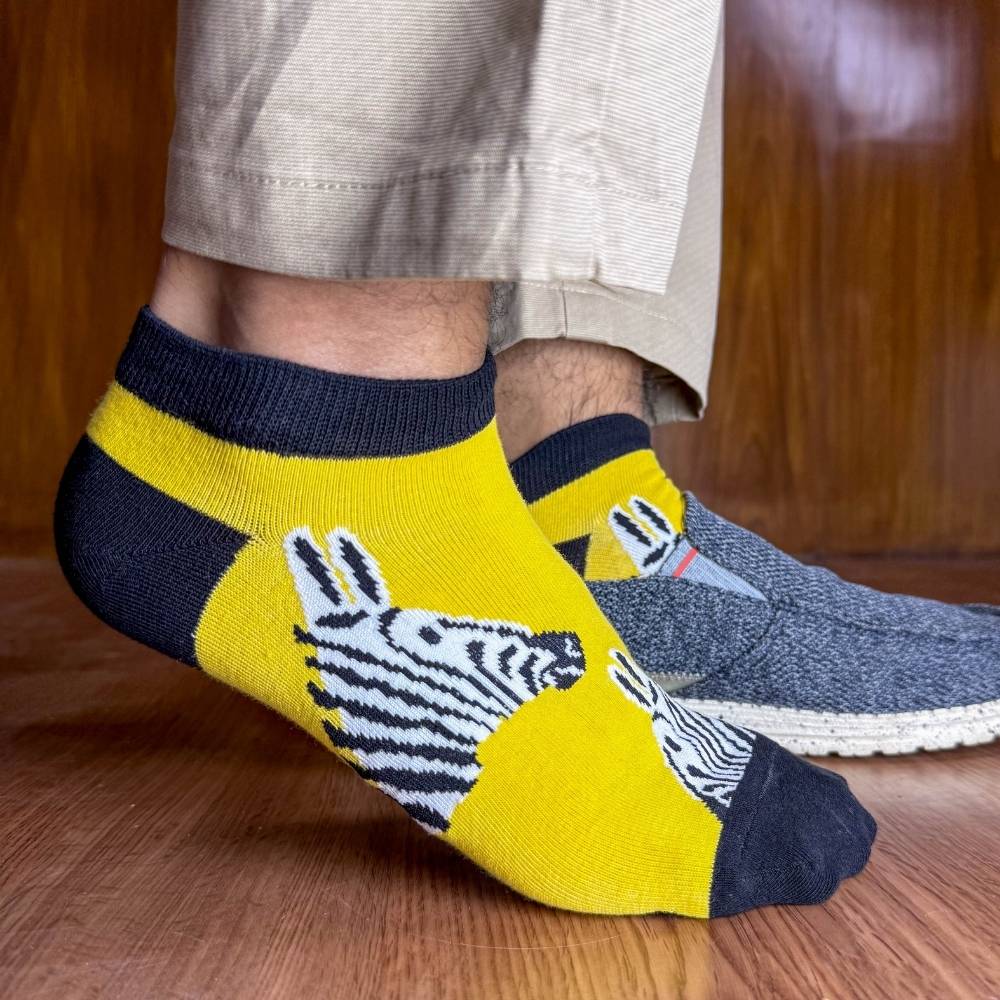 Multicolor Ankle Length Socks Pack of 3 for Men