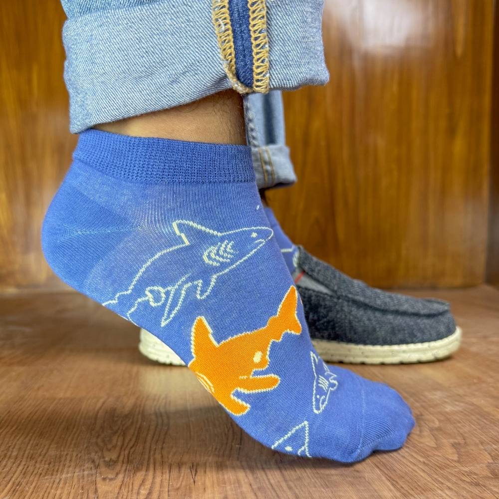 Multicolor Ankle Length Socks Pack of 3 for Men