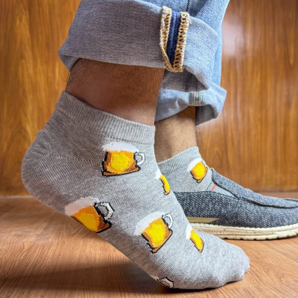 Multicolor Ankle Length Socks Pack of 3 for Men