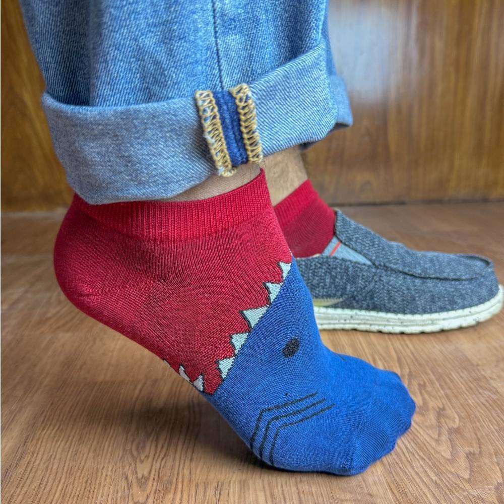 Multicolor Ankle Length Socks Pack of 3 for Men