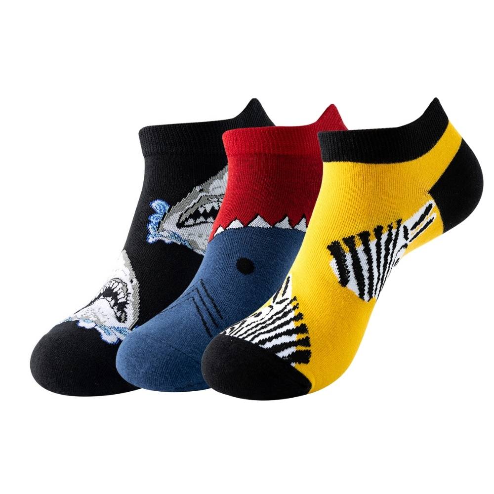Multicolor Ankle Length Socks Pack of 3 for Men