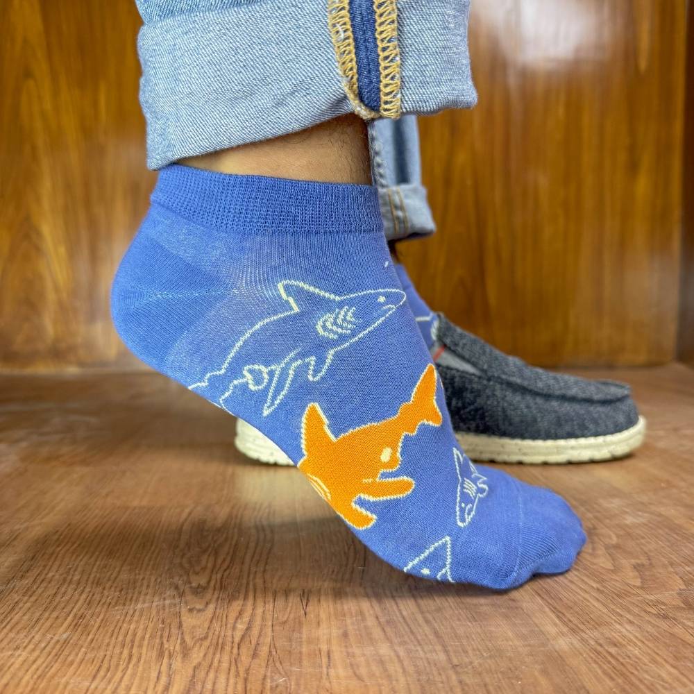 Multicolor Ankle Length Socks Pack of 3 for Men